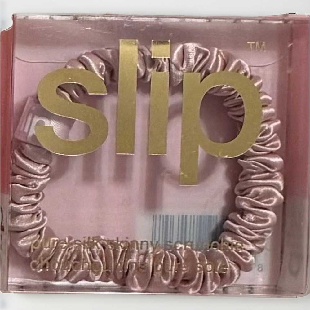 New Slip Pure Silk Skinny Scrunchie PINK Sealed NIB Hair Care Gentle Any Hair